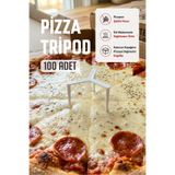 Kaya Hediyelik Plastik Pizza Ayağı Pizza Tripod 100 Adet (Pizza Kutusu Destekleyici Ayak)