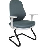 Kaya Ofis Apex White Pro Yönetici Koltuğu Ofis Bekleme Koltuğu - Mavi