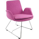 Kaya Ofis Carrer Bekleme Misafir Koltuğu - Pembe