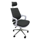 Kaya Ofis Mix Plus White Fabric Müdür Koltuğu Çalışma Koltuğu Siyah