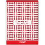Kaya Sipariş Fişi A5 2 Nüsha Otokopili 14 x 20 cm 50'li