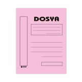 Kaya Tam Kapak Karton Telli Dosya Pembe 2. Kalite 100'lük Paket