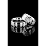 Kaya The Third Love Me Marka 7.5mm Asla Kararmaz Beyaz Renk Çelik Alyans Yüzük Lm-013w