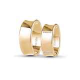 Kaya The Third Love Me Marka 8mm Garantili Tamtur Taşlı Altın Renk 1.kalite Çelik Alyans Yüzük Lm-014g