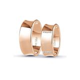 Kaya The Third Love Me Marka 8mm Garantili Tamtur Taşlı Rose Renk 1.kalite Çelik Alyans Yüzük Lm-014r