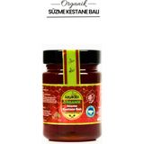 Kayadibi Organik Süzme Kestane Balı 450 gr - %100 Doğal Katkısız | Yoğun Kıvamlı Keskin Aroma | Cam Kavanoz