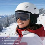 Kayak Gözlüğü Füme Ventilli Güneş Kar Koruyucu Gözlük Uv Korumalı Snowboard Glasses Gözlük