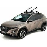 Kayak Taşıyıcı Uyumlu Gri Araç Üstü Kayak Taşıma 2'Li Apex 6 Parça
