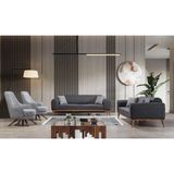Kayalar Sofa Odessa Koltuk Takımı 3+3+1+1 - Gri - Antrasit