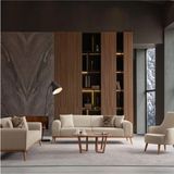 Kayalar Sofa Odessa Koltuk Takımı Sütlü Kahve 3+3+1