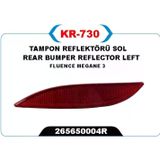 Kayalı TAMPON REFLEKTÖRÜ SOL FLUENCE-MEGANE 3 265650004R
