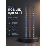 Kayan Yıldız Efektli Rgb LED Işık Seti Iç ve Dış Mekan Kullanımı Midastech - Çok Renkli