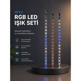 Kayan Yıldız Efektli Rgb LED Işık Seti Iç ve Dış Mekan Kullanımı - TOPRAK7483-7122 - Çok Renkli