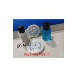 KAYAPETLASTİK 50 Adet Mini Şampuan(SHAMPOO, 50 Duş Jeli .50 Adet El Sabunu ) 30 ml .baskılı .otel Buklet Mal