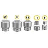Kayasan 1/2 12 Köşe Lokma 8-11-22-26-28MM