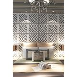 Kayasan Ahşap Kayasan ® Lazer Kesim Sarkıt Paravan, Ahşap Seperatör, Yatak Başı, Oda Ayırıcı 4'lü Panel Levha Seti - 40x40 - Beyaz