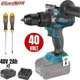 Kayasan Catpower 4411 Kömürsüz Akülü Darbeli Vidalama Li-Ion 40V 150NM +( 2.0 Ah Akü 2 Adet)+(Hızlı Şarj Cihazı) Düz Yıldız Tornavida