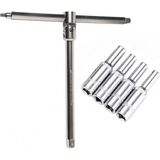 Kayasan Çok Amaçlı Mafsallı Lokma Cırcır Kolu 1/4-3/8-1/2 +1/4 Lokma 8-10-11-12 mm 6 Köşe