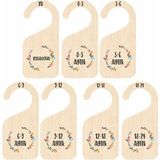Kayasan Kids Çocuk Dolap Organizer Bebek Kıyafet Ayırıcı Askılık Ayraç 0-24 Aylık Anı Kartları - Çok Renkli