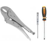 Kayasan Pense Üniversal Ayarlı Pense 250 mm Somafix Panzar Duz Tornavida K,kalemi