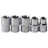 Kayasan Star Torx Lokma E8-E11-E16-E20-E22 mm - Gümüş