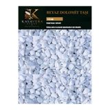KAYAVERA Beyaz Dolomit taşı 1-2 cm 2 kg Dekoratif Bahçe Saksı Taşı