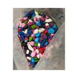 KAYAVERA Renkli Dolomit taşı 1-3 cm 2 kg Dekoratif Bahçe Saksı Taşı