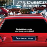 Kaybettigimi Sandilar Atarli Ukala Turkce Sarki Anlamli Sozler - Cam Yazilari Sticker Etiket Yapistirma