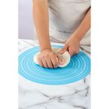 Kaydırmaz 30CM Hamur Açma Matı Yıkanabilir Silikon Mat Pasta Yapma Süsleme Hamur Açma Matı