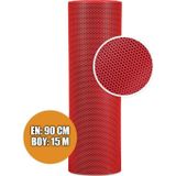 KAYDIRMAZ BAL PETEK PASPAS 90cmX15metre KIRMIZI PVC Z MAT PAS PAS İÇ DIŞ MEKAN YOLLUK ISLAK ZEMİN HALISI