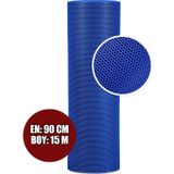 KAYDIRMAZ BAL PETEK PASPAS 90cmX15metre MAVİ PVC Z MAT PAS PAS İÇ DIŞ MEKAN YOLLUK ISLAK ZEMİN HALISI