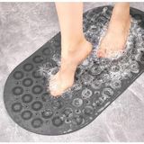 Kaydırmaz Banyo Paspası (Siyah, Gri, Oval)