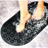Kaydırmaz Duşakabin Banyo ve Duş Paspası Masajlı 37 x 69 cm Siyah SEA142S