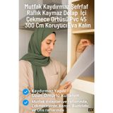 Kaydırmaz Şeffaf Raflık Örtüsü 45x300 Cm Dolap İçi, Çekmece Ve Buzdolabı Koruyucu Eva Pvc