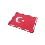 Kaydirmaz Silikonlu Ped Arac Gogus Torpido Ev Ofis Cok Amacli Turk Bayragi Damali Desen 18Cmx13cm