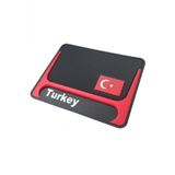 Kaydirmaz Silikonlu Ped Arac Gogus Torpido Ev Ofis Cok Amacli Turkey Bayrak Desenli 17,5 Cm X 13 Cm