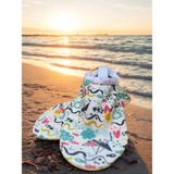 Kaydırmaz Taban, Rahat, Unisex Bebek, Çocuk Deniz Ayakkabısı, Havuz Patiği,renkli Figürlü 22-35 Numara - Çok Renkli