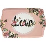Kaydırmaz Tepsi Dikdörtgen Melamin Orta Boy 38X27CM Mutfak 1 Adet