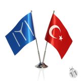 Kayı Boyu ve Türk Bayrağı İkili Masa Takımı