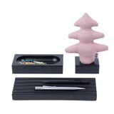 Kayigo Woody Siyah 3'lü Ofis Seti, Pembe Çam