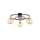 Kayık Modern Avize E27 36w 60cm Metal Siyah Avonni-ar-1661-3bsy Boyalı