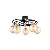 Kayık Modern Avize E27 60w 60cm Metal Siyah Avonni-ar-1661-5bsy Boyalı