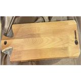 Kayın Ağacı Sunum ve Kesme Tahtası – Doğal Ahşap Servis Tabağı 50 x 15 cm