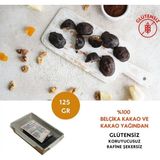 Kayısılı Cevizli Vegan Glutensiz Rafine Şekersiz %70 Bitter Belçika Çikolatası 125 G - 125 gr