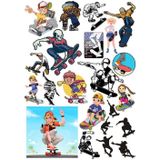 Kaykay Sticker Set 25 Parça Telefon, Tablet, Defter, Laptop Sticker
