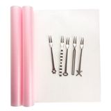 Kaymaz Dolap İçi Raf Örtüsü - Kaydırmaz Raflık 5 Mt.(en:45 Cm.)pembe