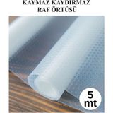 Kaymaz Dolap Raf Çekmece Örtüsü Eva Malzeme Beyaz 5m x 45CM - Seçenek 1