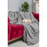 Kaymaz Koltuk Örtüsü Çift Taraflı Mikrofiber Şönil 175X350 Cm Xl- Kurşun – Kedi Köpek Ve Çocuk Dostu
