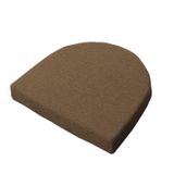 Kaymaz Sandalye Minderleri, Keten ve Sünger Sandalye Koltuk Minderi(Brown,38x35x5cm)