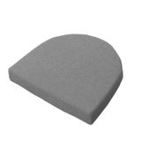 Kaymaz Sandalye Minderleri, Keten ve Sünger Sandalye Koltuk Minderi(Light Grey,43x42x4cm)